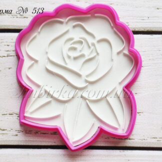 Формочка со штампом розочка 3