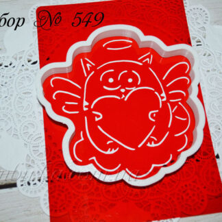 Набор котик ангел с сердечком на тучке