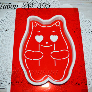 Набор кот с сердечками