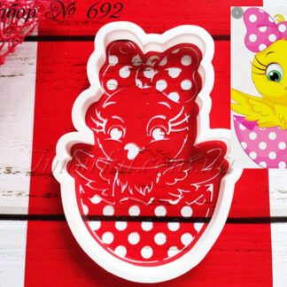 Набор цыпа с бантиком в яичной скорлупе