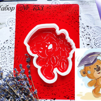 Набор мишка в шляпе выпускника