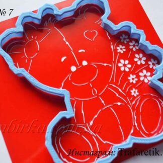 Набор мишка с ромашками