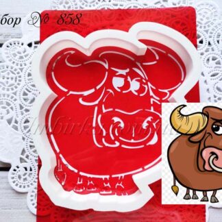 Набор бычок с кольцом в носу 3