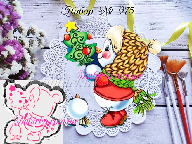 Набор снеговичок с елочкой