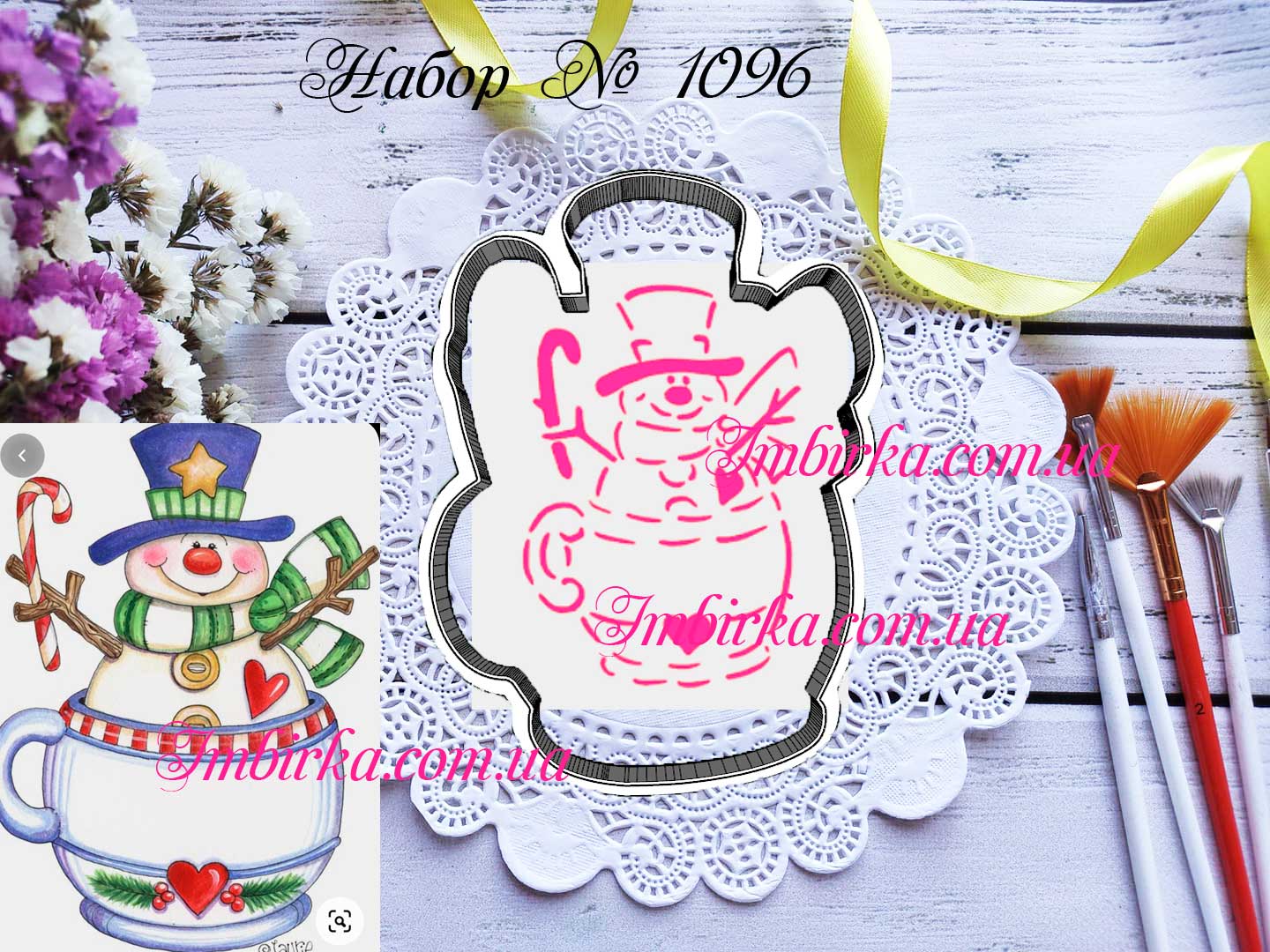 Набор снеговик в чашке