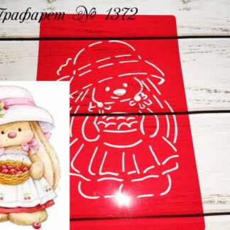 Трафарет зайка в шляпе