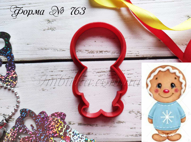 Формочка пряничный человечек в кофточке