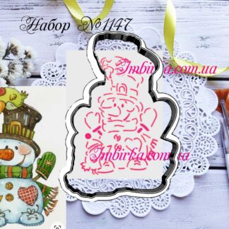 Набор снеговичок с птичками