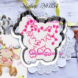 Набор олень с гирляндой