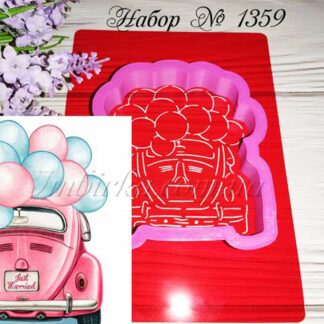 Набор машина с воздушными шариками