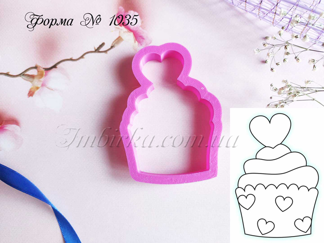 Формочка кекс с сердечком