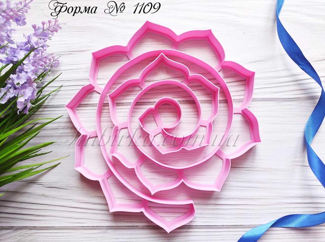 Формочка цветок из мастики