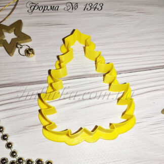 Формочка пушистая елочка со звездой