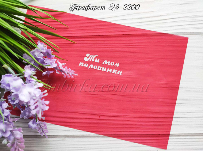 Трафарет Ти моя половинка