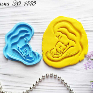 Штамп мама с малышом