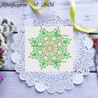 Трафарет снежинка 2