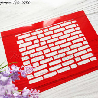 Фоновый трафарет кирпичики 4