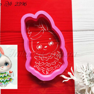 Набор кролик в платьице-елочке