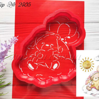 Набор мишка с воздушными шариками