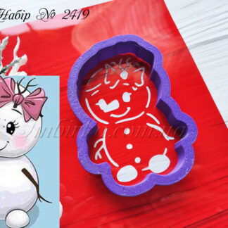 Набор снеговичок с бантиком 2