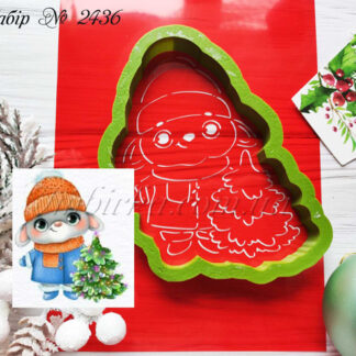 Набор зайчик с елочкой 3