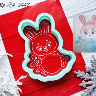 Набор зайка с елочным шаром 3