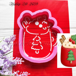 Набор чашка с елочкой