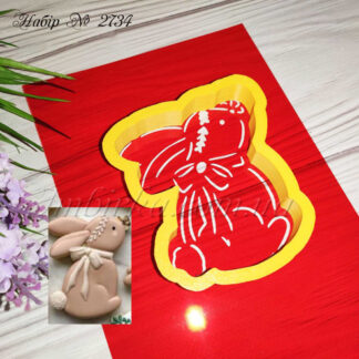 Набор кролик с бантиком 3