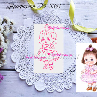 Трафарет девочка 5