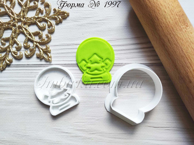 Формочка со штампом снежный шар