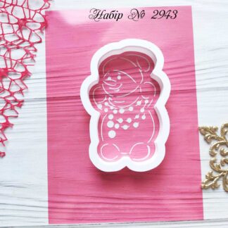 Набор снеговик с гирляндой