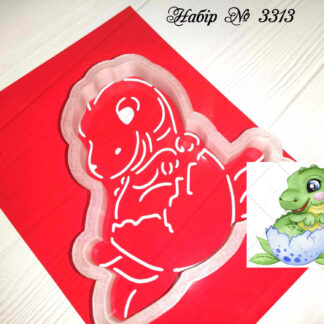 Набор маленький динозавр в яичной скорлупе