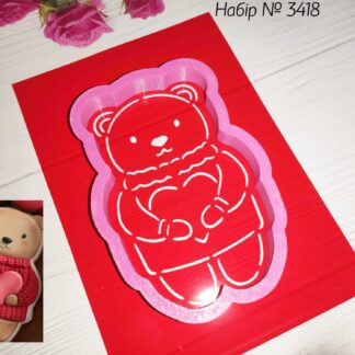 Набор мишка с сердцем 6