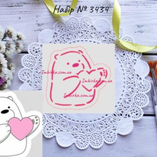 Набор мишка с сердцем 7