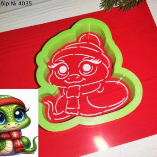 Набор змейка в шапочке и шарфике 2