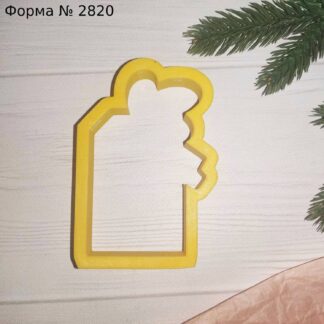 Форма бирка с листочками