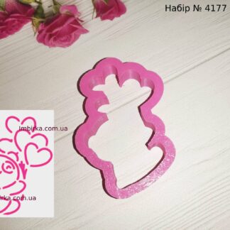 Набор мишка с сердцами 2