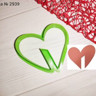 Вырубка сердце на чашку