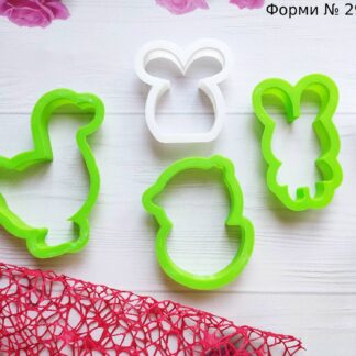 Формочки гусь зайчики и уточка