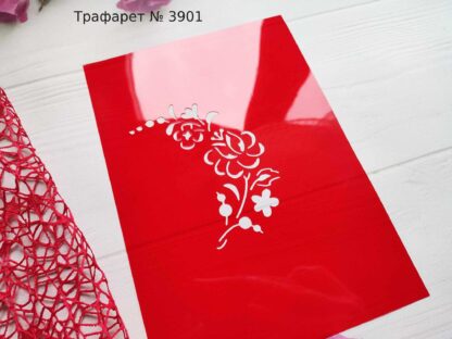 Трафарет цветы 42