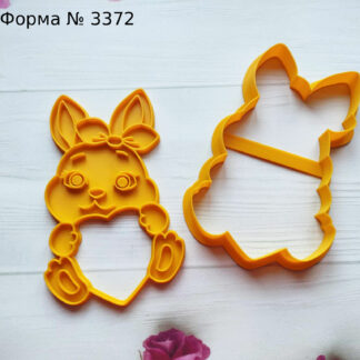 Формочка со штампом зайчик 8