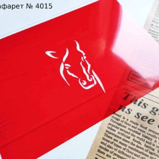 Трафарет конь 2