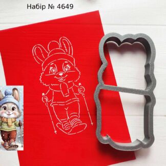 Набор зайчик на сноуборде 2