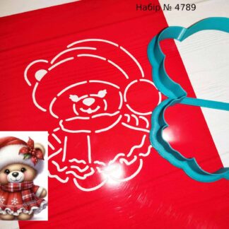 Набор мишка в платьице 3