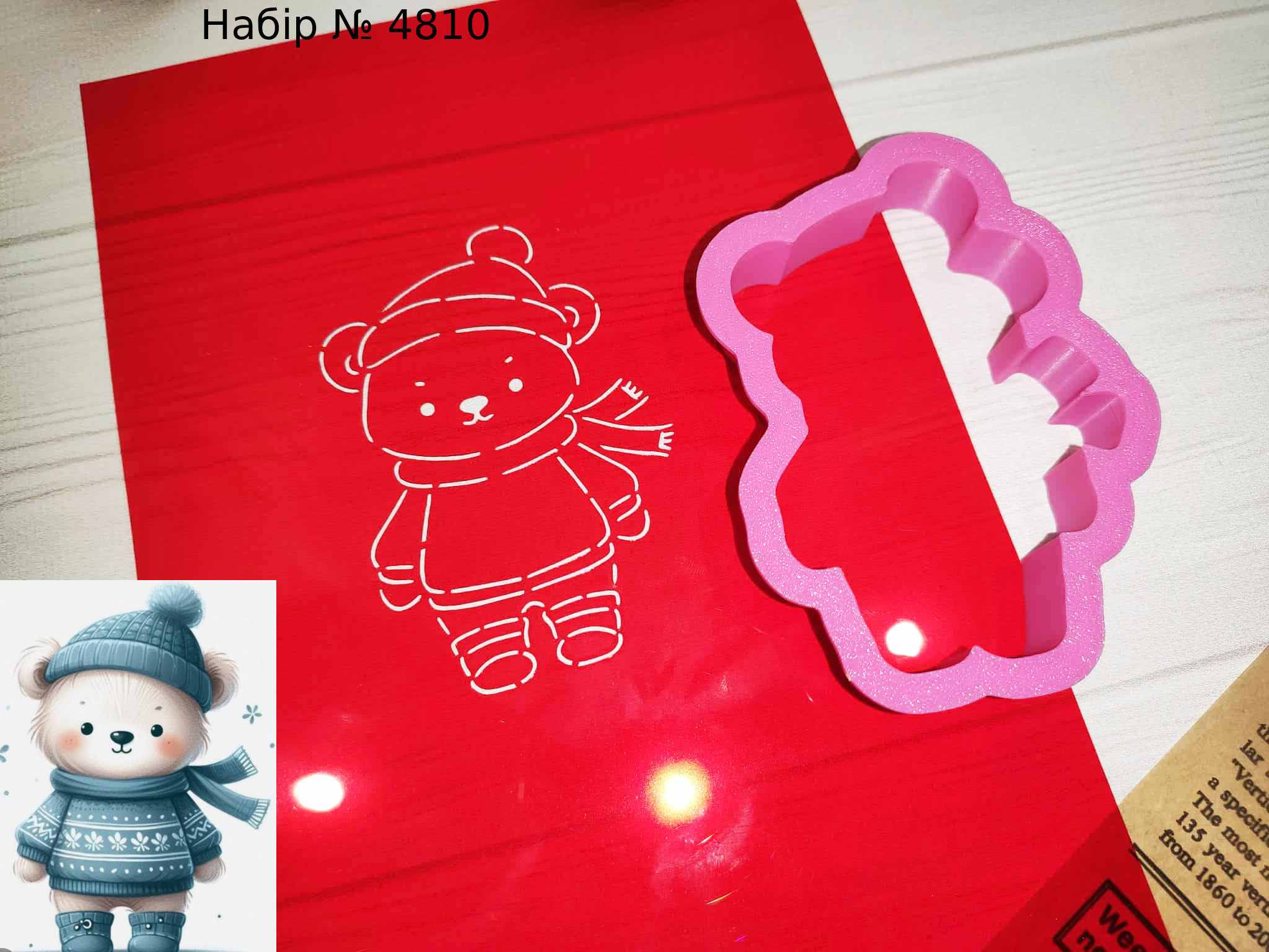 Набор мишка в свитере 3