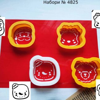 Набор Санта олень снеговик и мишка