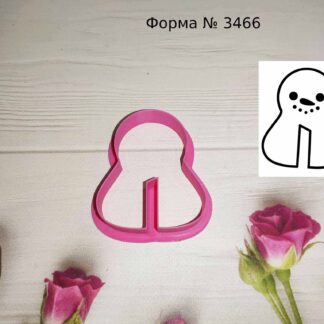 Формочка снеговик на чашку