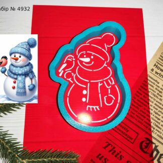 Набор снеговик с птичкой