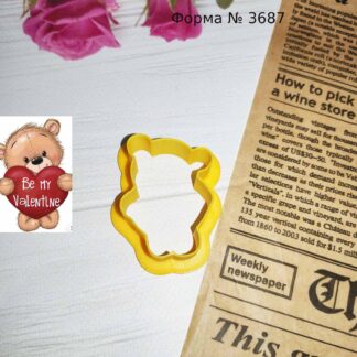 Форма мишка с сердцем 3