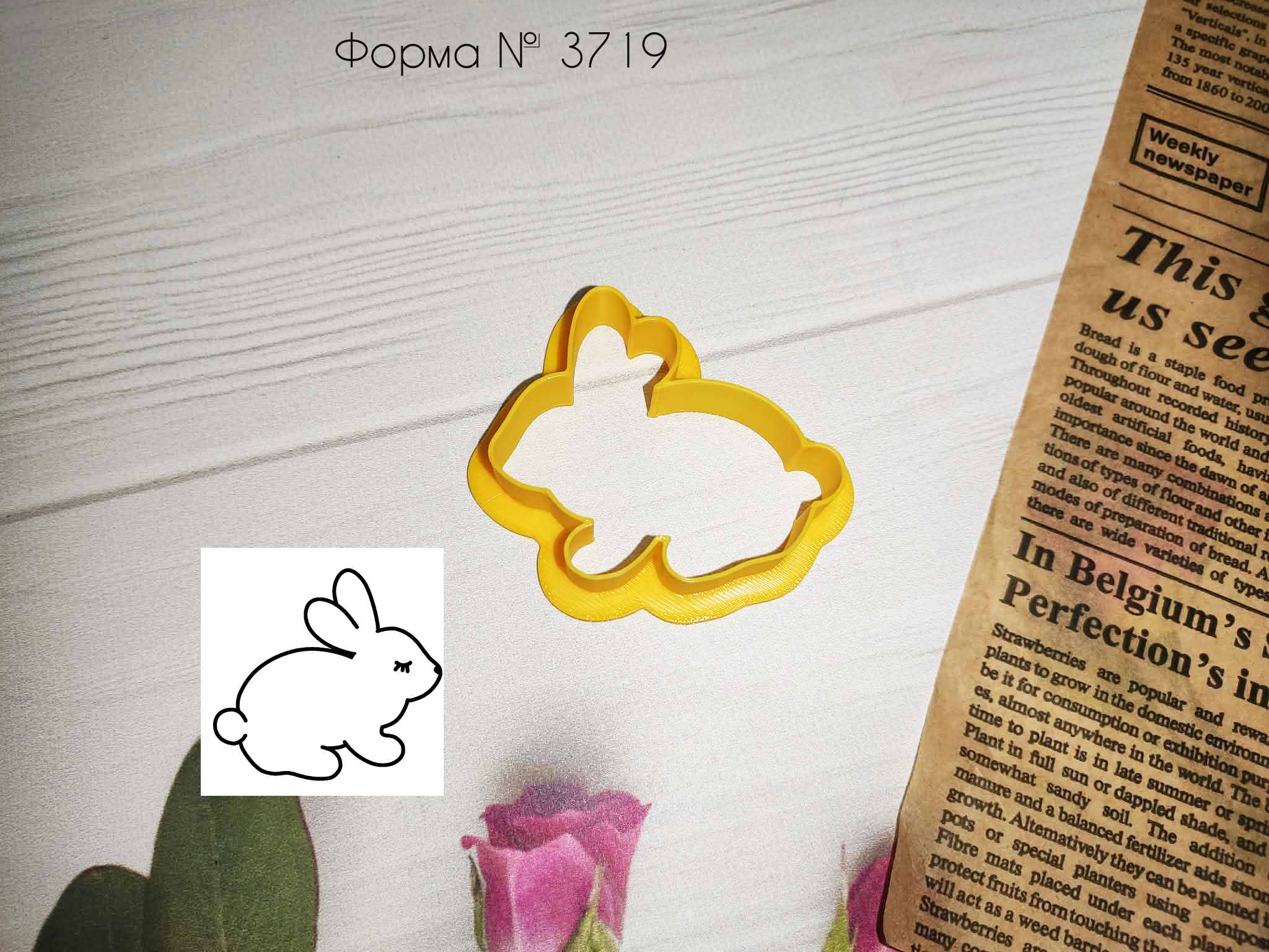 Формочка зайчик 24